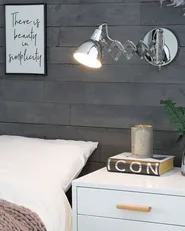 Wall Lamp HARRINGTON Adjustable Metal Silver_730904