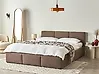 Bett mit Stauraum BOUSSE Bouclé Taupe 160 x 200 cm