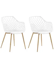 Set of 2 Dining Chairs NASHUA White_775296