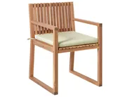 Garden Dining Set 8 Seater SASSARI PREMIUM with Cushions Certified Acacia Wood Light Green_991422