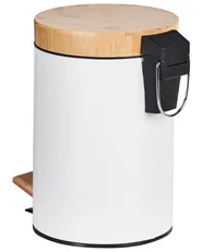 Set of 2 Pedal Waste Bins 3 L ECOSMART Metal White_992913
