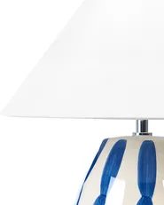 Table Lamp LUCHETTI Ceramic White/ Blue_844184