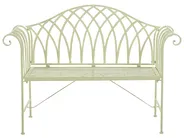 Gartenbank MILAZZO 130 cm Metall Hellgrün_825346