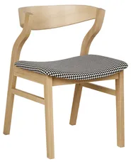 Esszimmerstuhl 2er Set MAROA Holz Schwarz / Weiß_934306