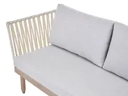 Lounge Set mit Tisch 4-Sitzer CREMONA Akazienholz Braun / Grau linksseitig_1099490
