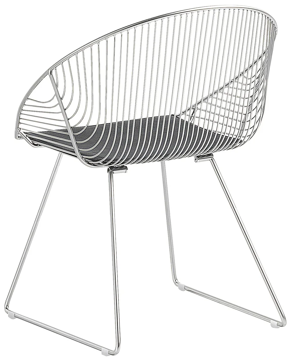 Set od 2 blagovaonske stolice AURORA Metal Srebrni_702514