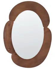 Wandspiegel ALVENA 60 cm 80 cm Dunkelbraun_1057658