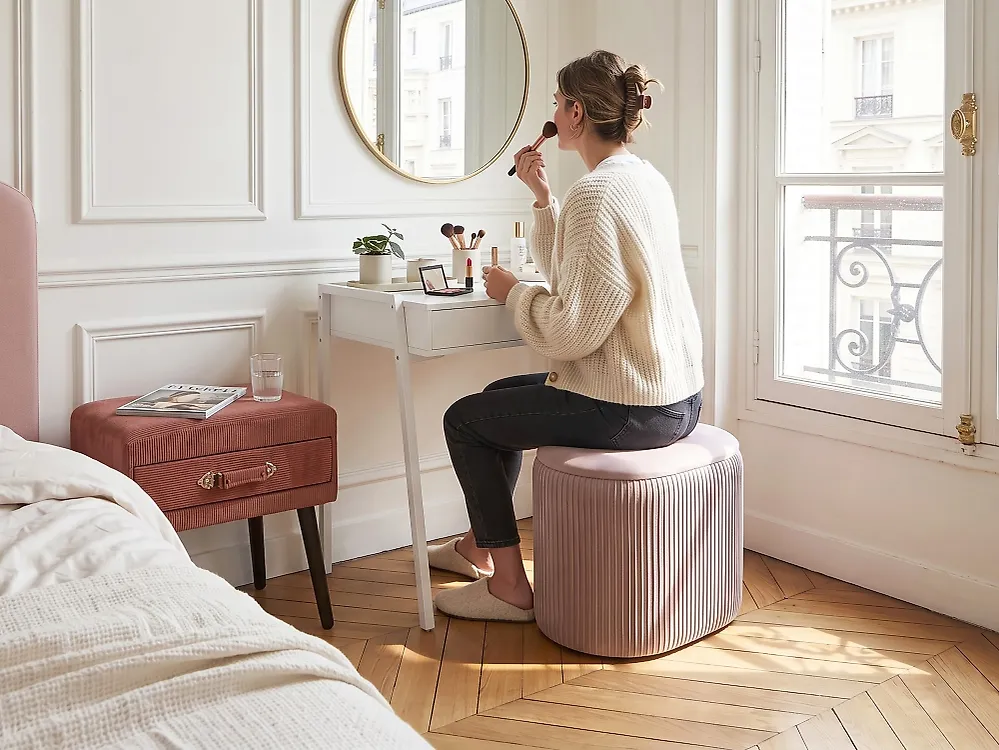 Storage Pouffe RICHLAND Velvet Pink_1194721
