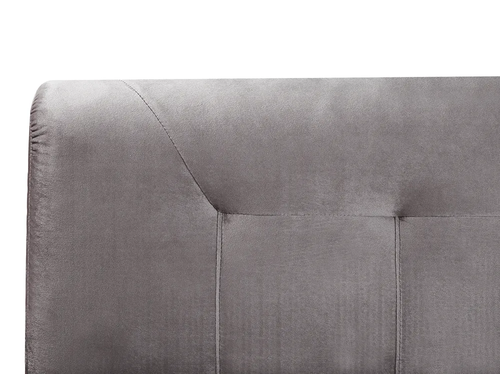Kontinentalna postelja Žamet MARQUISE 160 x 200 cm Siva_796506