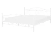 Bett mit Lattenrost Metall ANTLIA 140 x 200 cm Weiß_806589