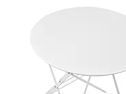 Bistro Set klappbar FIORI Metall Weiß_363290