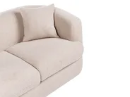 Sofa 2 Seater HUSBY Boucle Beige_1057426
