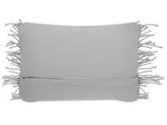 Throw Cushion KIRIKKALE 30 x 45 cm Cotton Grey Geometric Pattern_753404