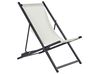 Klappbarer Liegestuhl LOCRI II Metall Hellbeige