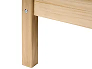 Bed Pine Wood ECHALLON 120 x 200 cm (EU Small Double) Light Brown_1113332