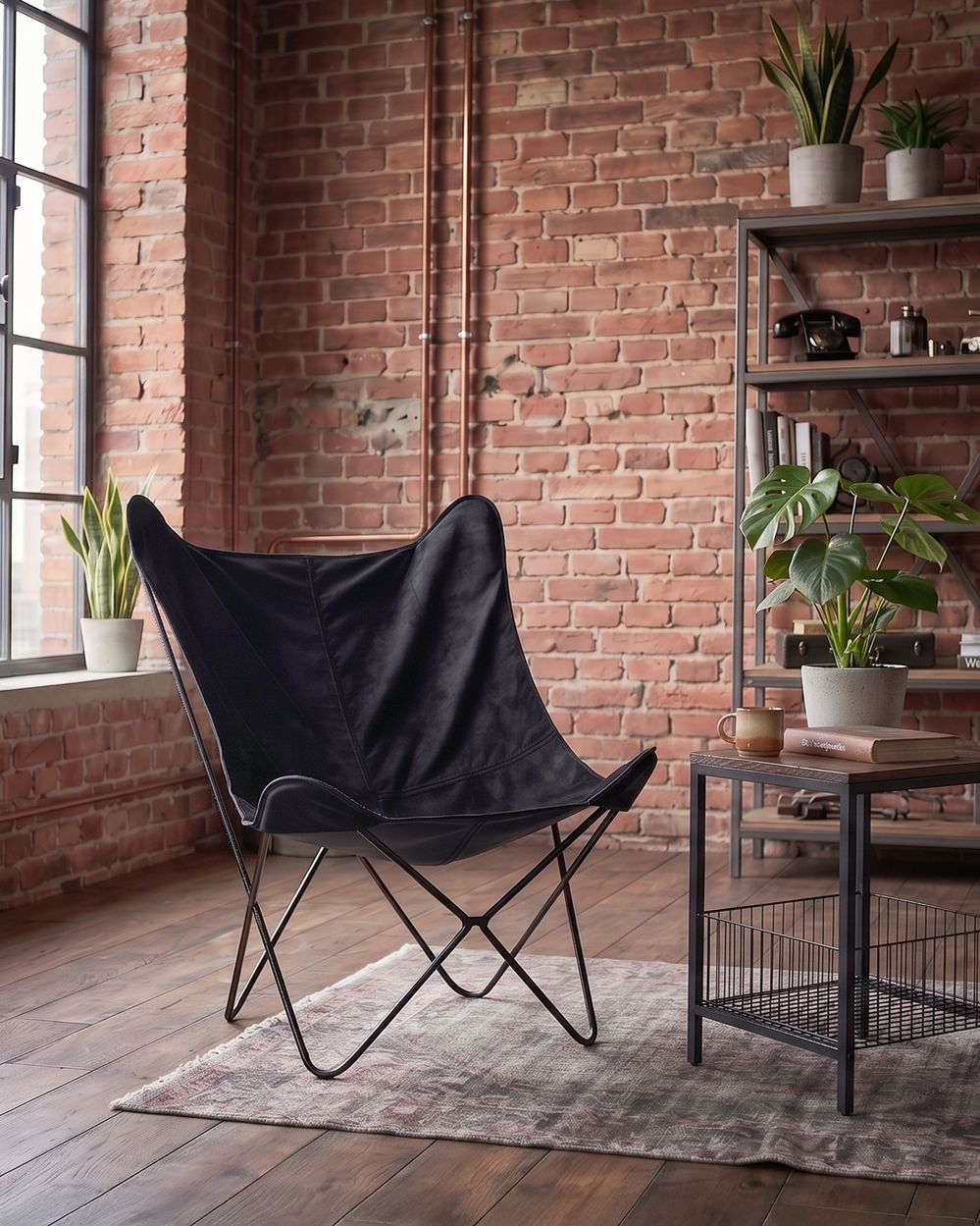 Fauteuil NYBRO Fluweel Zwart