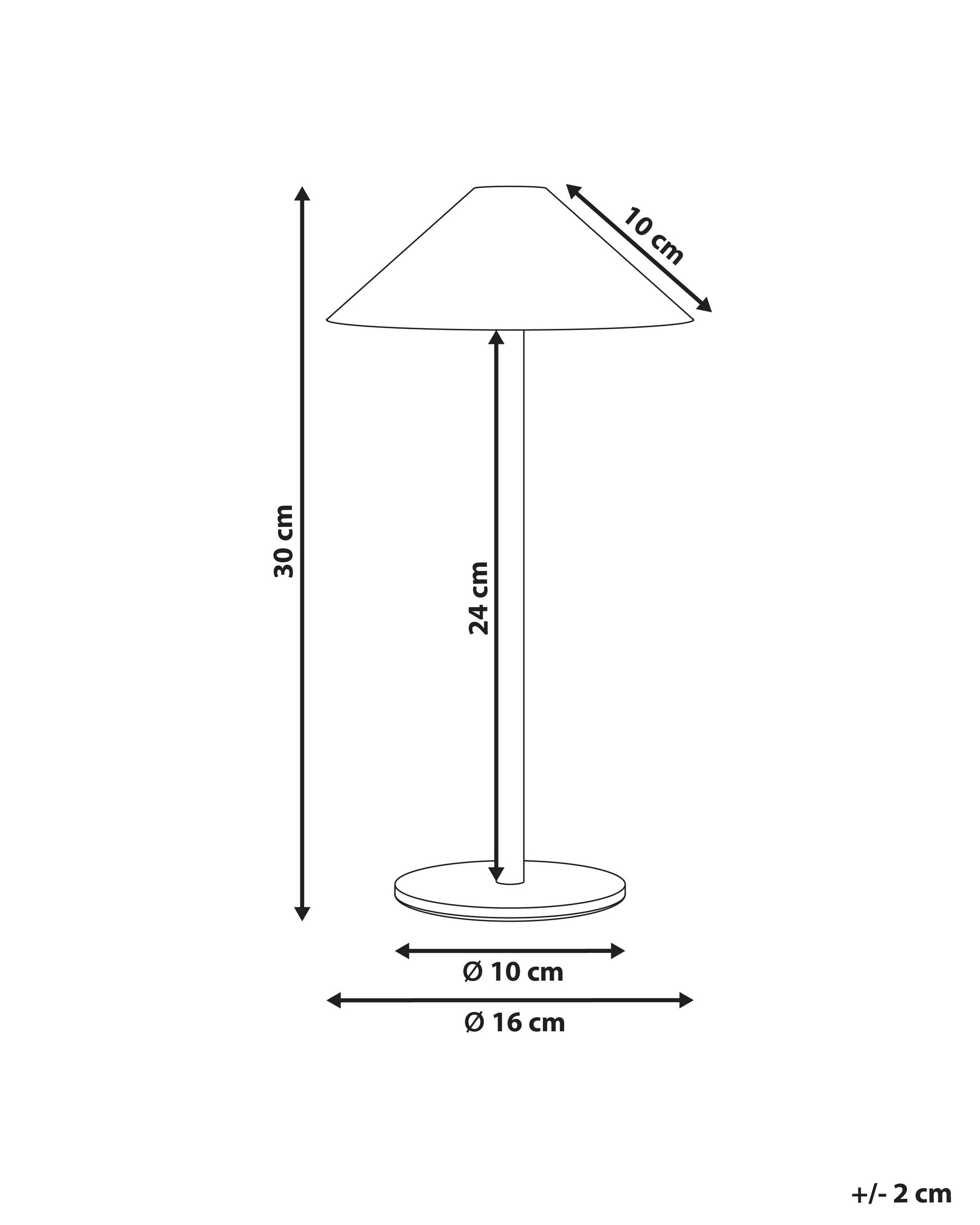 Kabellose LED Tischlampe MODJO mit Dimmer Metall Grün_1042151