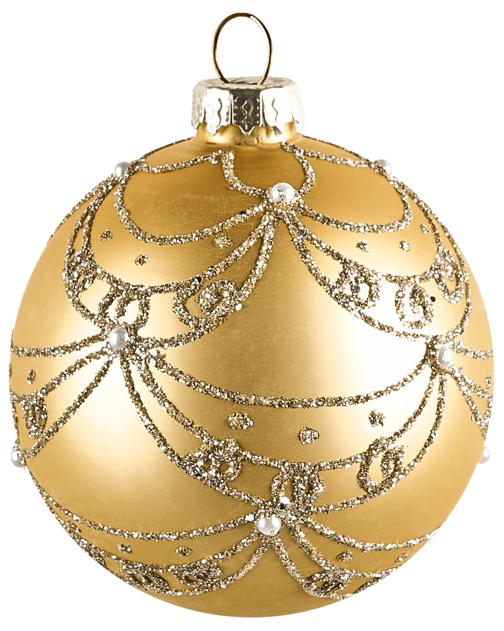 Weihnachtskugel 35er Set ICEDROP Glas Blau / Gold_1028524