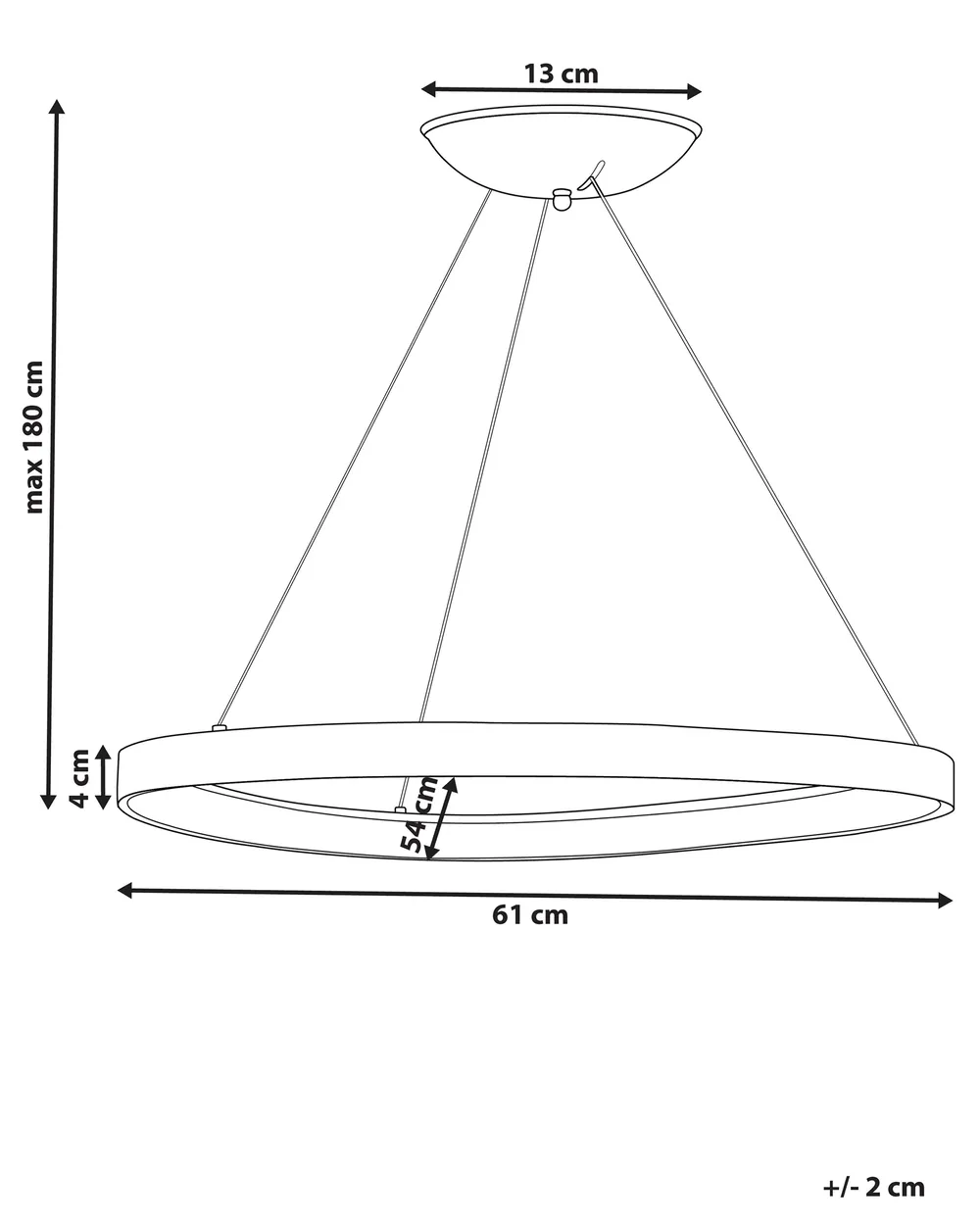 LED Hängeleuchte KRABURI Metall Gold_824596