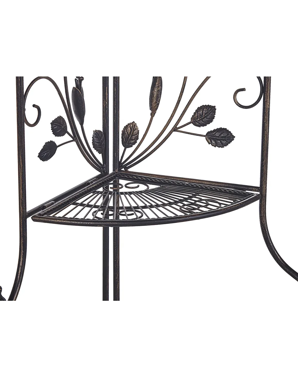 Eckregal SIDERNO 35 cm 158 cm Metall Schwarz_791377