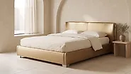 Bed Leather PARIS 180 x 200 cm (EU Super King) Gold_1178079