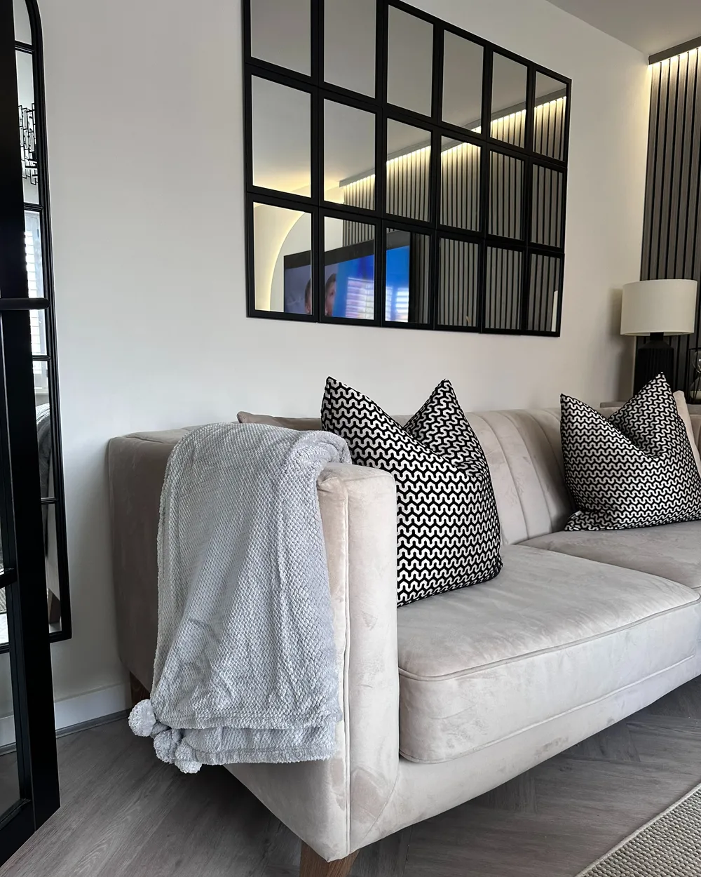 Blanket SAITLER 150 x 200 cm Light Grey_983325