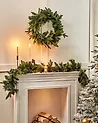 Weihnachtsgirlande LED WHITEHORN 180 cm Dunkelgrün
