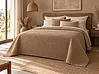 Tagesdecke DELICE 200 x 220 cm Hellbraun