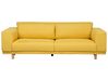 Sofa 3 Seater NIVALA Fabric Yellow