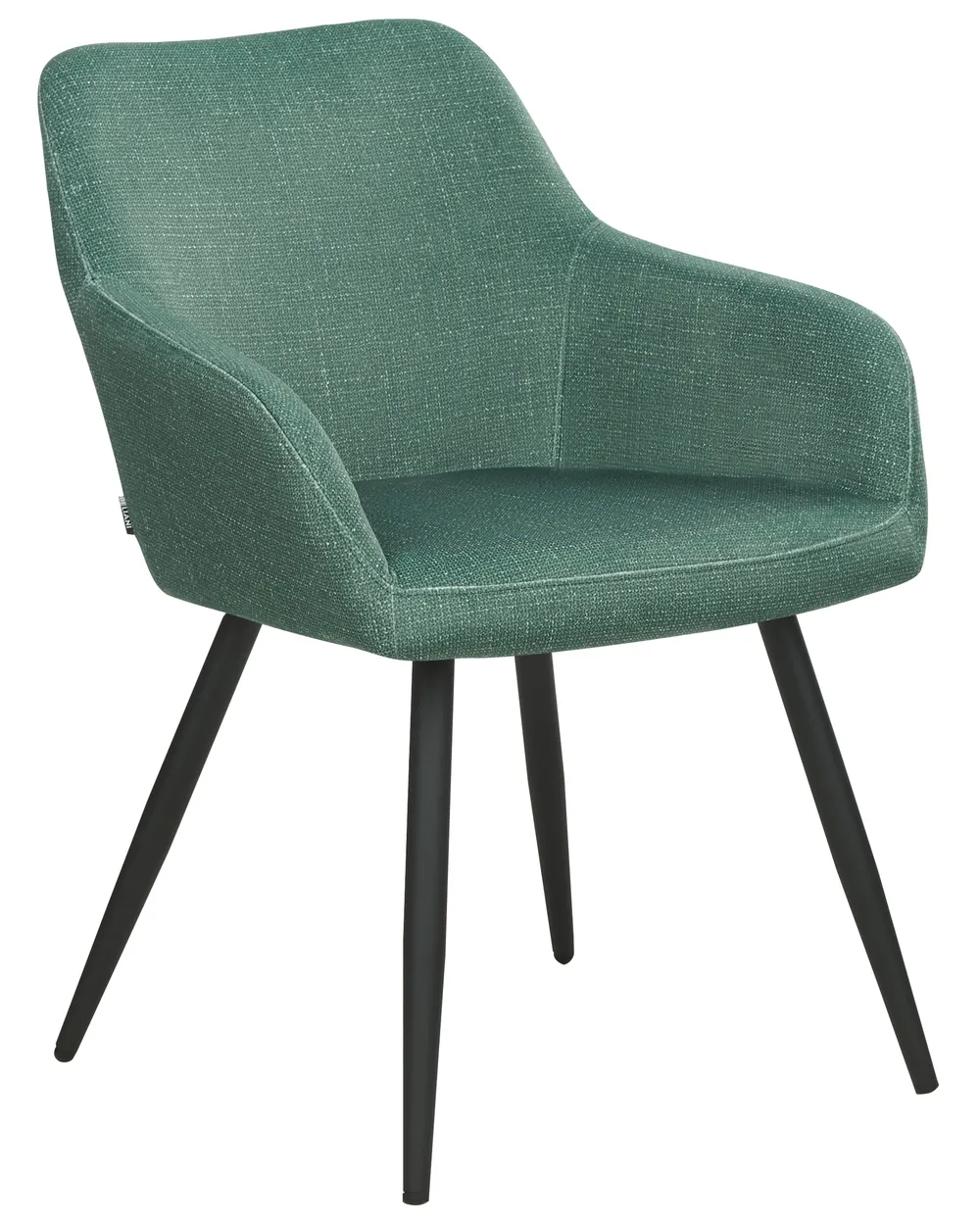 Set of 2 Dining Chairs CASMALIA Velvet Dark Green_898904