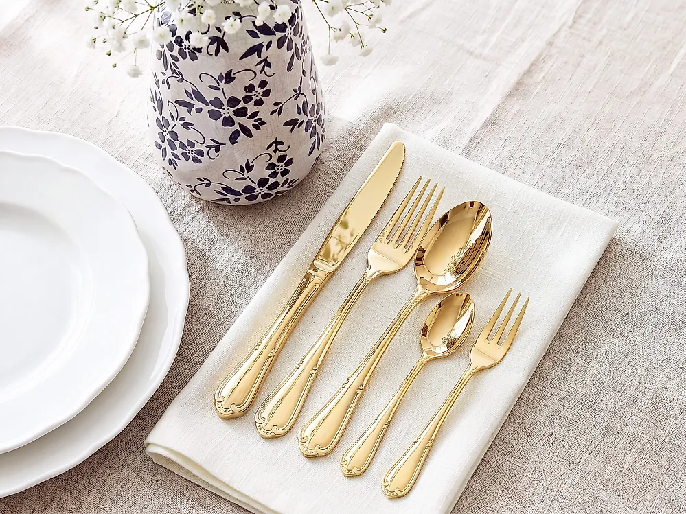 Besteckset 30-teilig PICI Gold