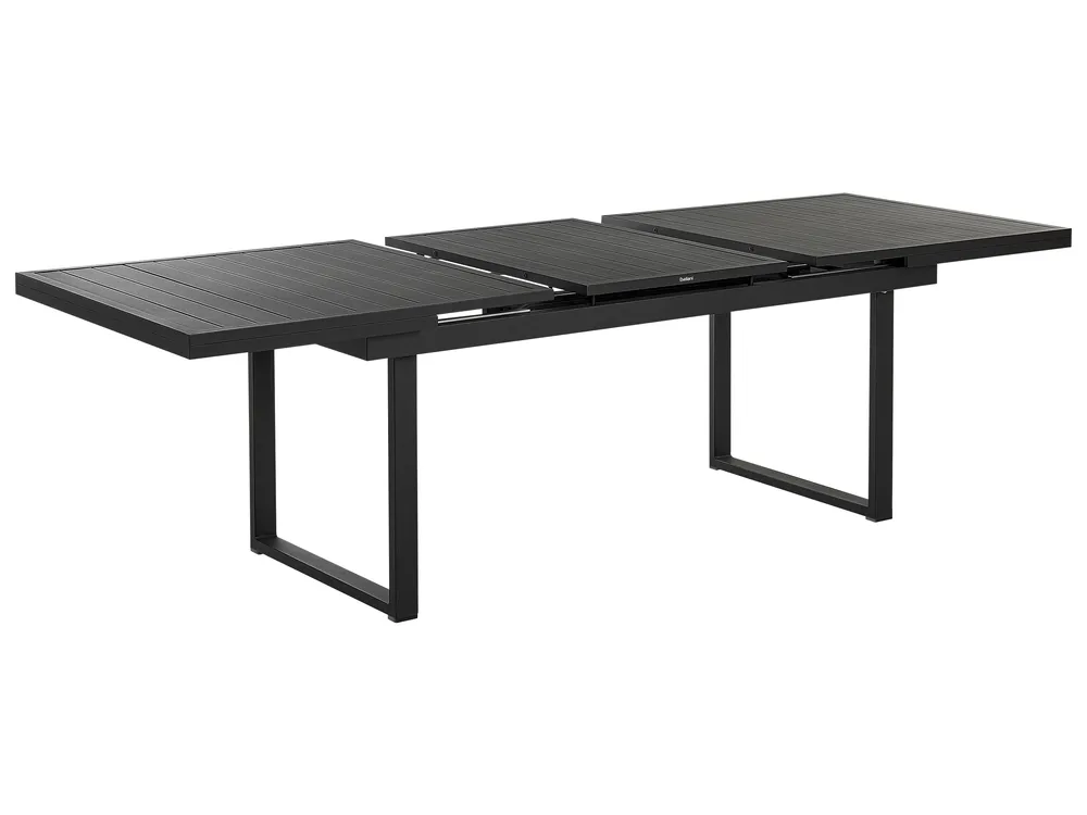 Gartenmöbel Set 8-Sitzer VALCANETTO/BUSSETO Metall Schwarz_846208