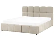Bett mit Stauraum NOYON Stoff Taupe 160 x 200 cm_1056078