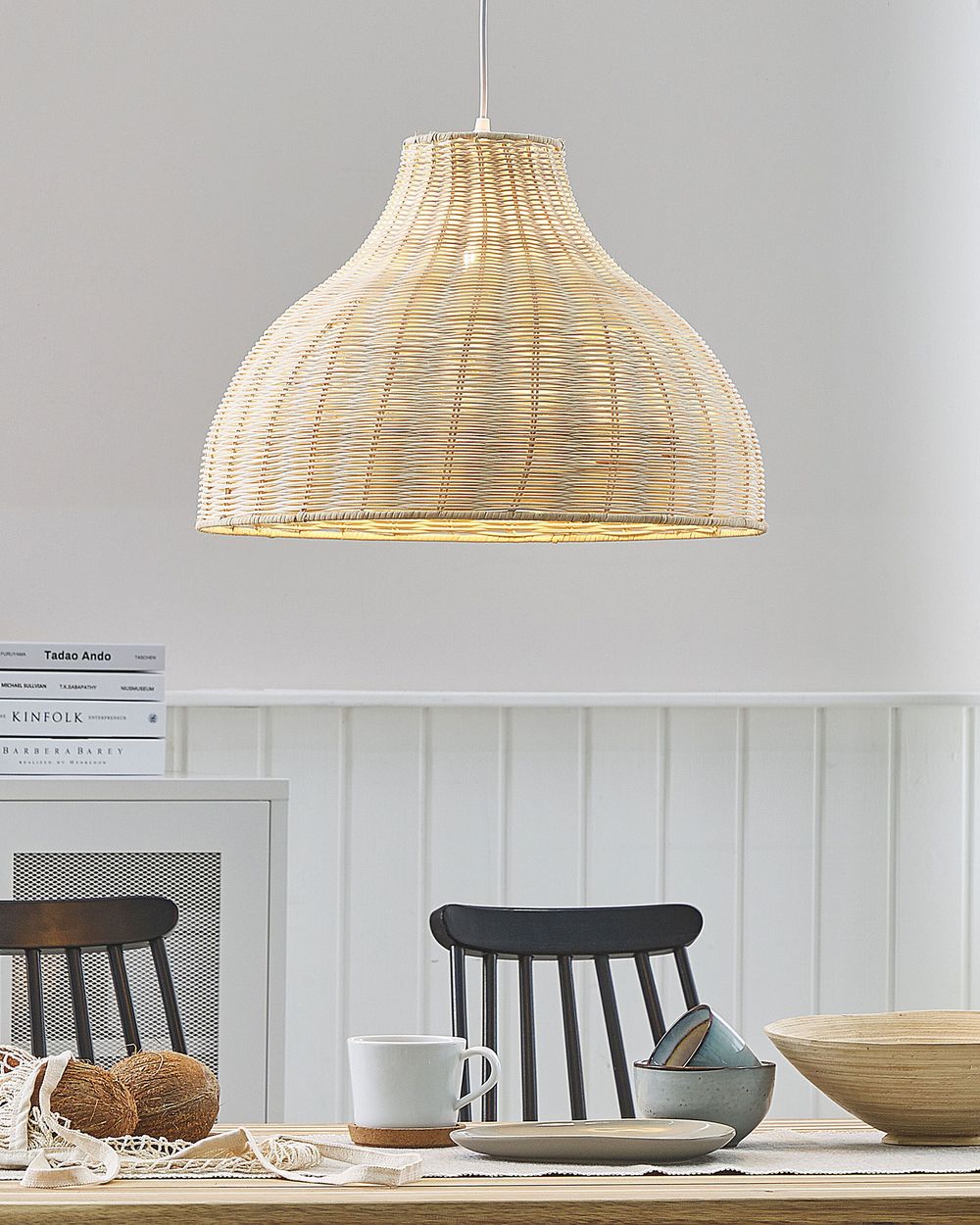 Oslonjena lampa MILLIAN Ratan Svijetlosmeđa