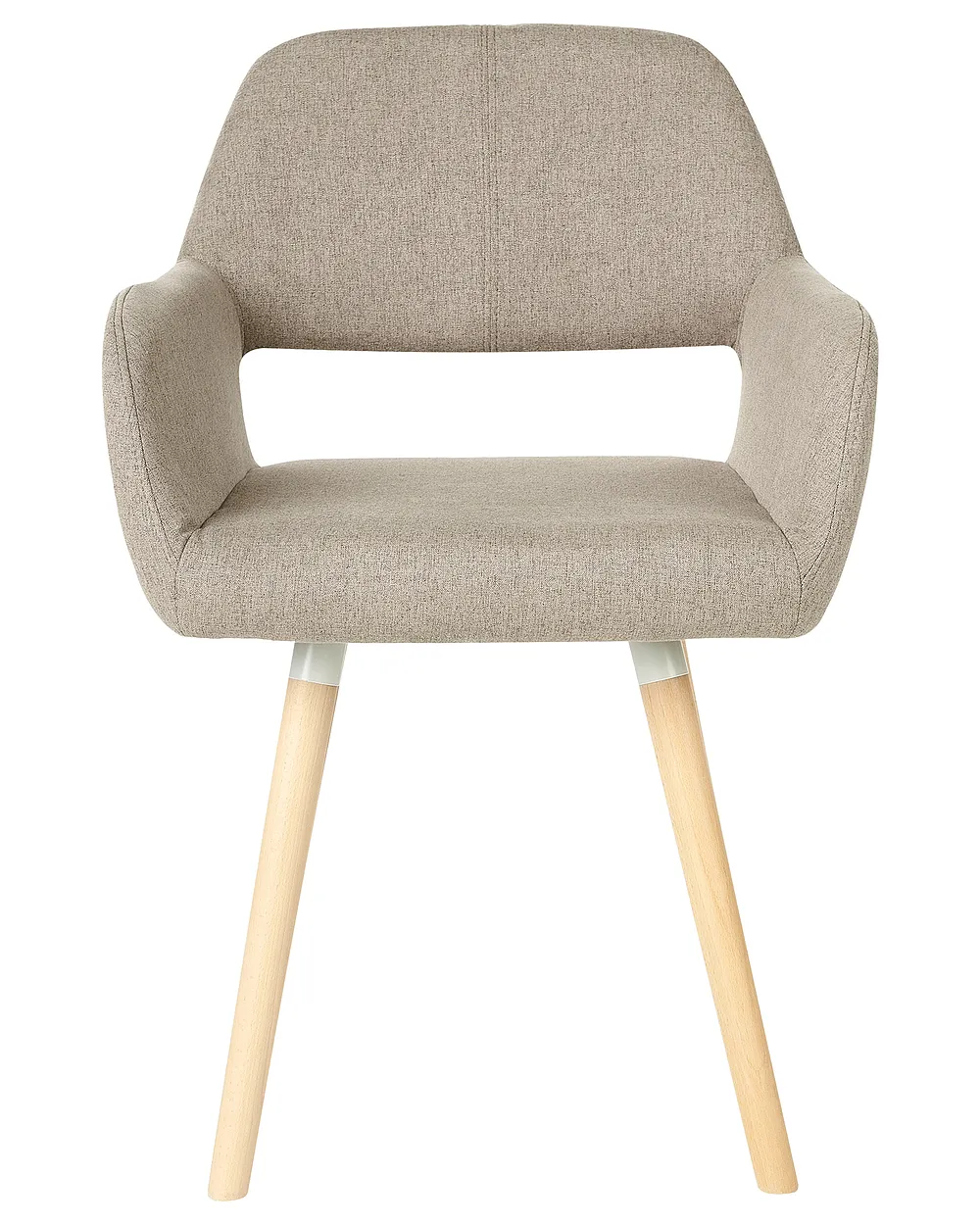 Set of 2 Dining Chairs CHICAGO Fabric Taupe_693657