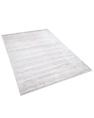Rug GESI II Light Grey 140 x 200 cm Viscose_806038