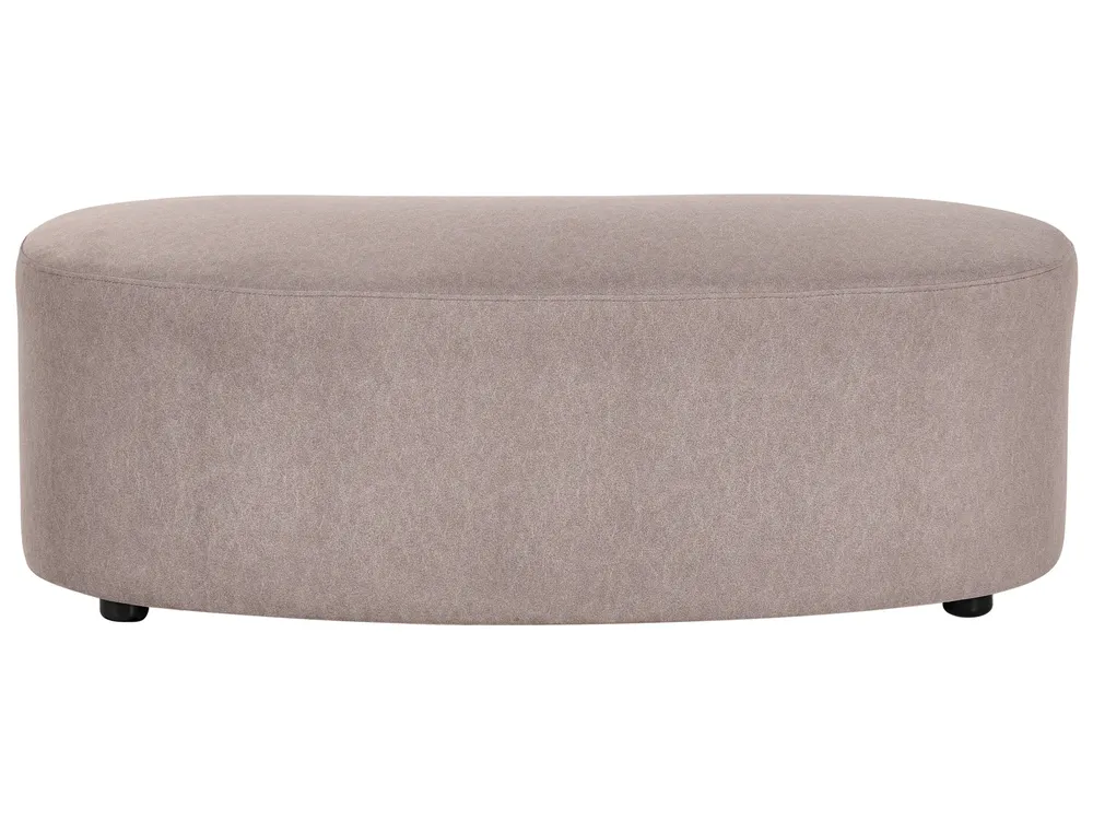 Sofa AMAL mit Ottomane Stoff Taupe_1143362