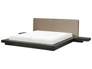 Bett mit Lattenrost Bouclé ZEN 180 x 200 cm Dunkle Esche_1080053