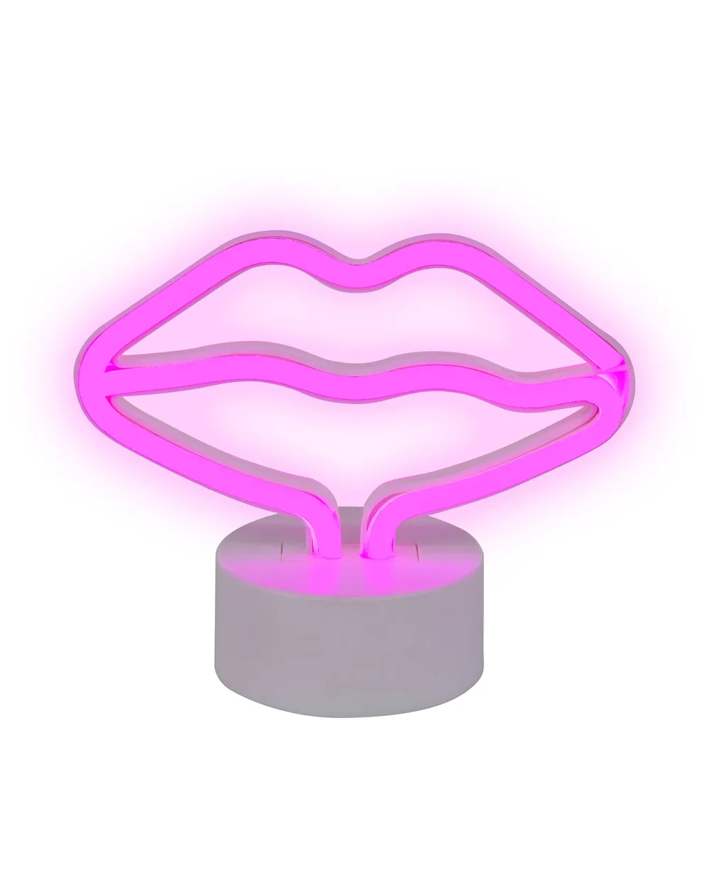 LED Neonlicht Lippen FLORA Rosa_847762