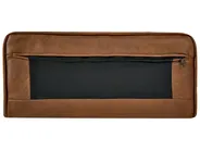 Sofa Bed 3 Seater ROXEN Faux Leather Golden Brown_1044125