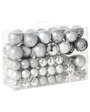 Set of 102 Baubles BANDAK Silver_1024201