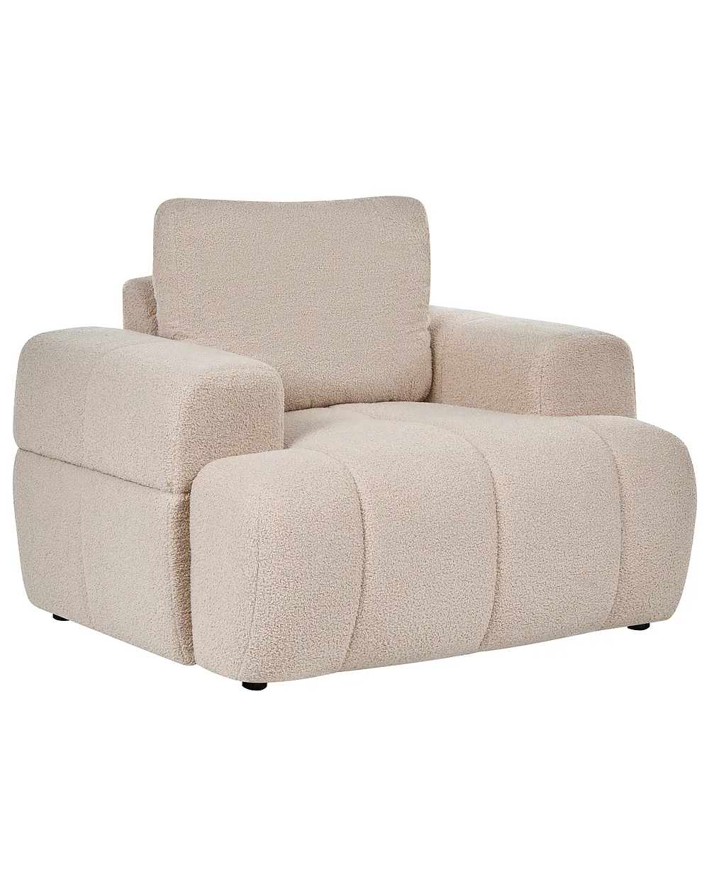 Fauteuil NARILLA Bouclé Beige_1161079