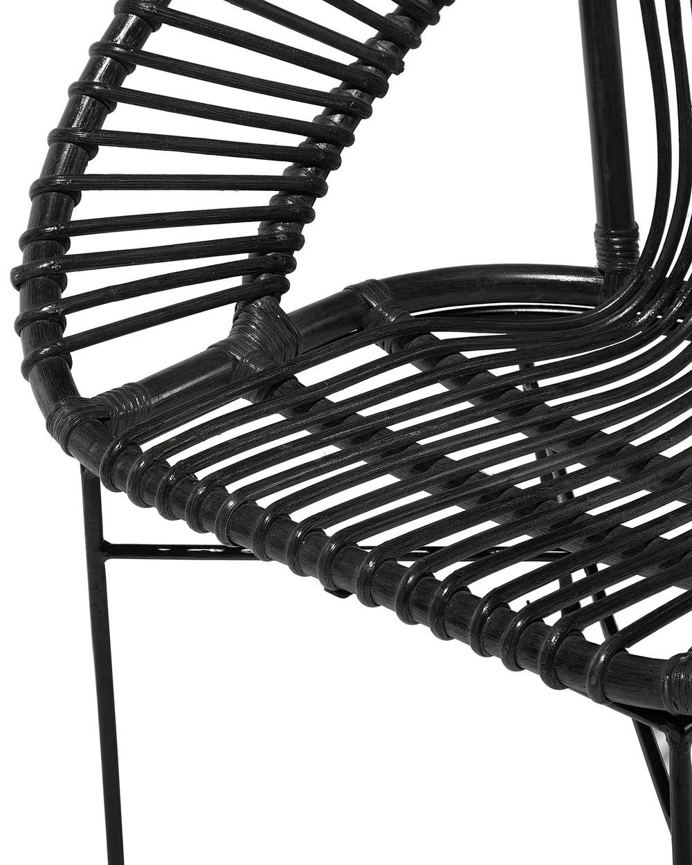 Esszimmerstuhl SARITA Rattan Schwarz_734874