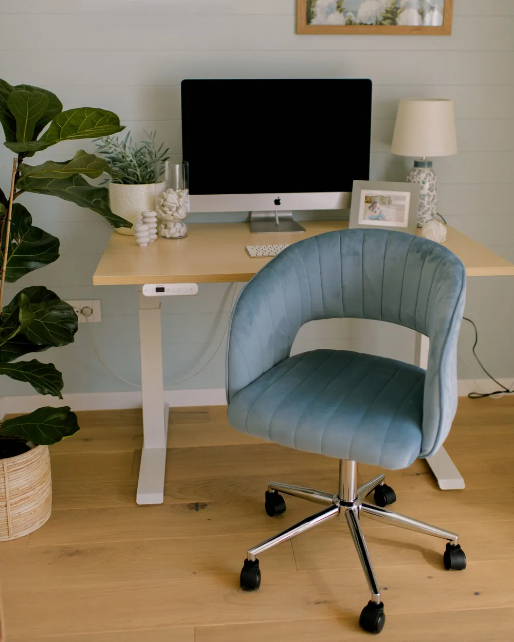 Desk Chair KATONAH Velvet Light Blue_1062607
