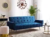 Schlafsofa 3-Sitzer SELNES Samtstoff Marineblau