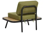 Garden Lounge Set with Table 4 Seater MINOZZO Certified Acacia Wood Olive Green_953386