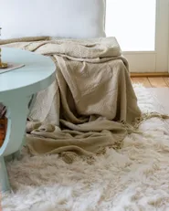 Blanket CHAOHANI Fabric 200 x 220 cm Beige_978669