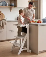 Küchenhelfer MOGO Kiefernholz Weiß_1083455