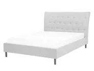 Bed Fabric SAVERNE 140 x 200 cm (EU Double) Light Grey_692740