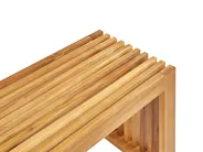 Gartenmöbel Set mit Bänken und Hockern 4-Sitzer BELLANO Akazienholz Braun_922141
